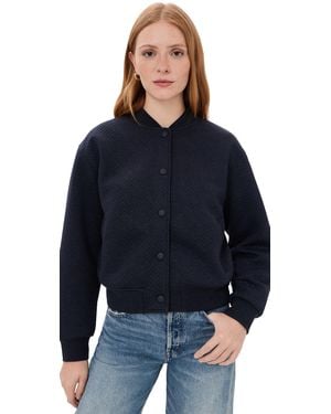 Marine Layer Corbet Quilted Bomber Jacket - Blue