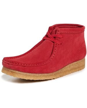 Clarks Wallabee Boots - Red