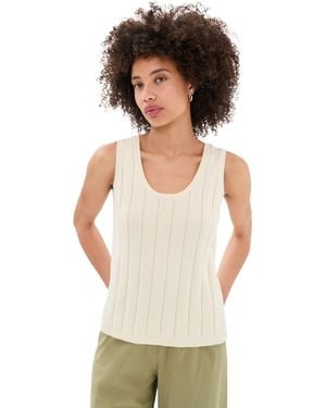 Varley Ayaka Wide Rib Tank - White