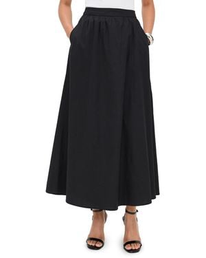 Runaway the Label Zima Flowy A-Line Midi Skirt - Black