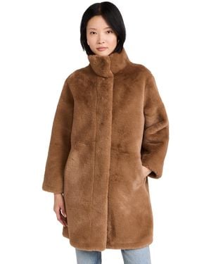 Apparis Blair Mid-Length Coat - Brown
