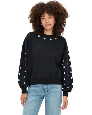 Cinq À Sept Studded Sleeves Brandy Pullover - Black