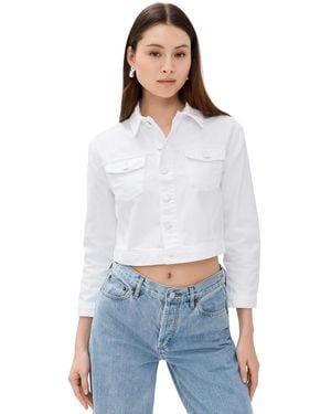 L'Agence Koda Crop Jacket - White