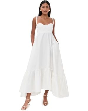 Anna October Swan Maxi Dress - White