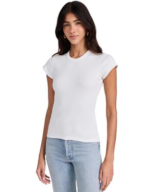 Jeanerica Valeria Rib Tee - White