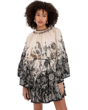 Zimmermann Rhiannon Lantern Mini Dress - Natural