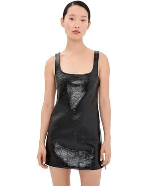 Courreges Reedition Vinyl Dress - Black