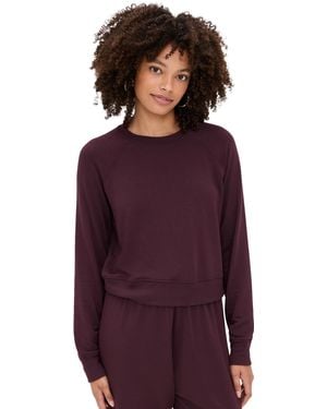 Splits59 Brooks Fleece Long Sleeve Sweatshirt - Purple