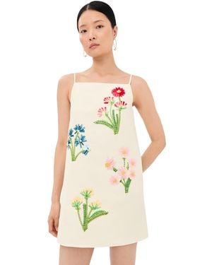 LEO LIN Leia Wool Mini Dress - White