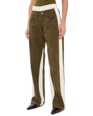 B Sides Double Waistband Jeans - Green