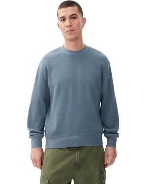 Madewell Waffle Crewneck - Blue