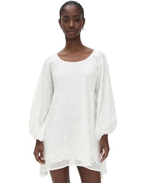 Arianne Elmy Cotton Good Luck Dress - White