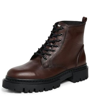 STAUD Henry Combat Boots - Brown