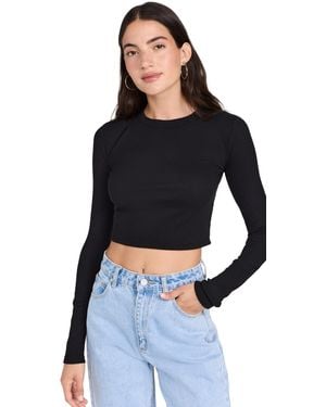 Cotton Citizen Verona Crop Shirt - Black