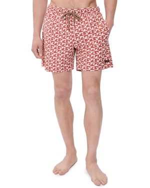 Faherty All Day Swim Trunks 6 - Red