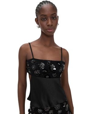 Bailey Rose Embellished Tank - Black