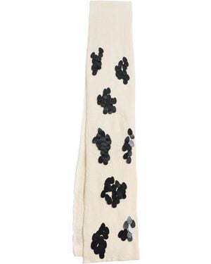 Chan Luu Sequined Wool Scarf - White