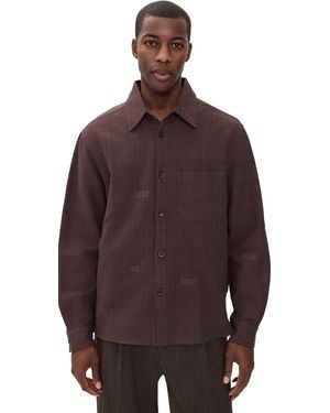 Kardo Luis Handloomed Button Down Shirt - Brown