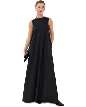 Twp Capitol Crystal Collar Dress - Black