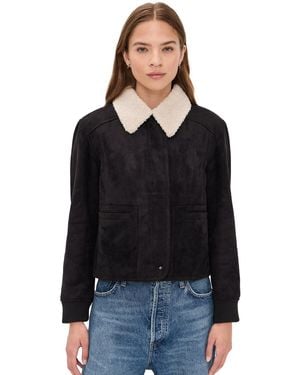 Velvet Juno Faux Suede Jacket - Black