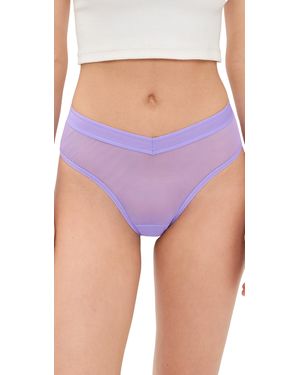 Hanky Panky High-Cut Thong - Purple