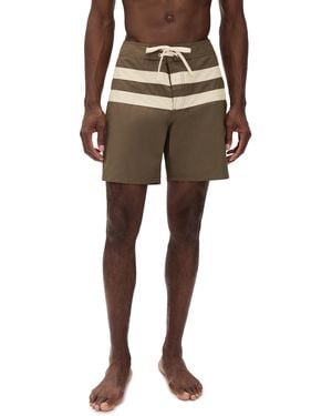 Rhythm Twin Fin Swim Trunks 7 - Black