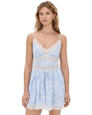 LoveShackFancy Ressie Dress - Blue