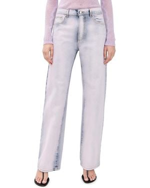 MSGM Colored Denim Jeans - White