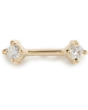 Zoe Chicco 14K Prong Dash Single Stud Earrings - Black