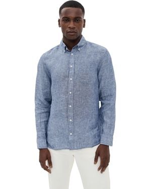 Taylor Stitch The Jack Linen Shirt - Blue