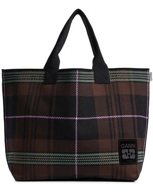 Ganni Knit Easy Medium Shopper - Black