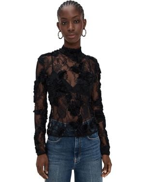 AKNVAS Freja Lace Top - Black