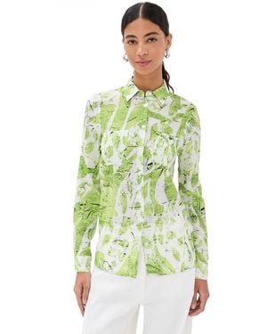 Stella Jean Printed Button Up - Green