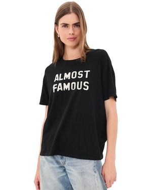 R13 Almost Famous Relaxed Tee - Black