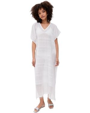 lemlem Abira Classic Caftan - White