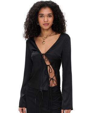 Lioness Mariah Long Sleeve Top - Black