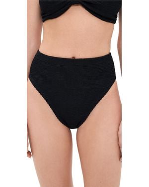 Hunza G High Waist Bikini Bottoms - Black