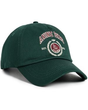 Anine Bing Jeremy Collegiate Baseball Cap - Green