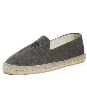 Manebí Embroidered Hemp Classic Espadrilles - Black