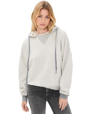 Mother The Half Base Hoodie - White