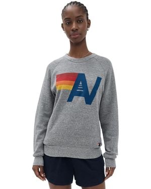 Aviator Nation Logo Crew Sweatshirt - Black