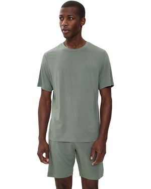 Eberjey Henry Short Pajamas Set - Green