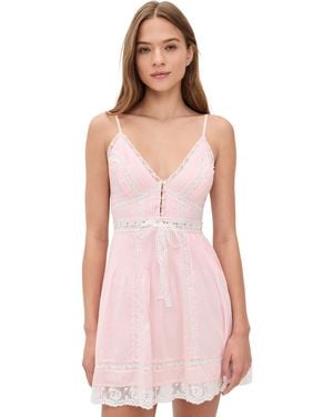 LoveShackFancy Zirelle Dress - Pink
