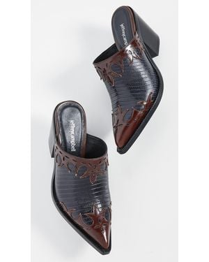 Jeffrey Campbell Tonto Western Mules - Black