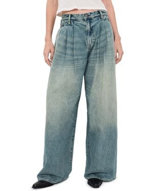 R13 Triple Pleat Jeans - Blue