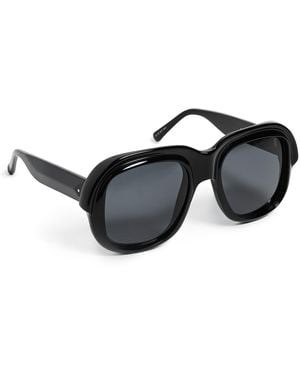 Dries Van Noten Round Sunglasses - Black
