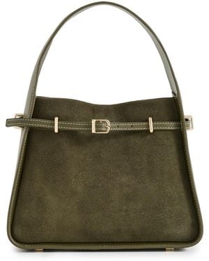 Jonathan Simkhai Cleo Small Suede Bucket Bag - Green