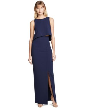 Black Halo Kacie 2 Piece Maxi Dress - Blue