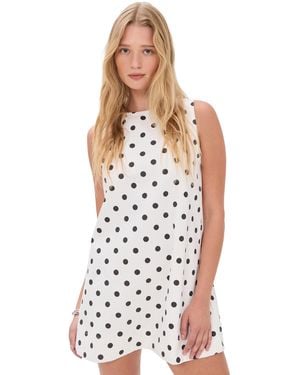 Vrg Grl Aftersun Denim Mini Dress - White