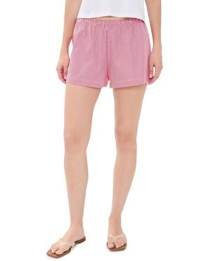 Leset Yoshi Stripe Summer Shorts - Pink